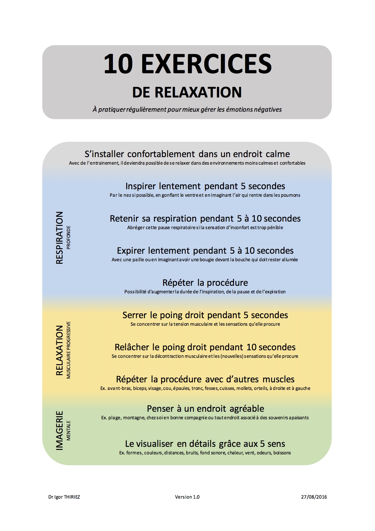 Relaxation [10 ex.]