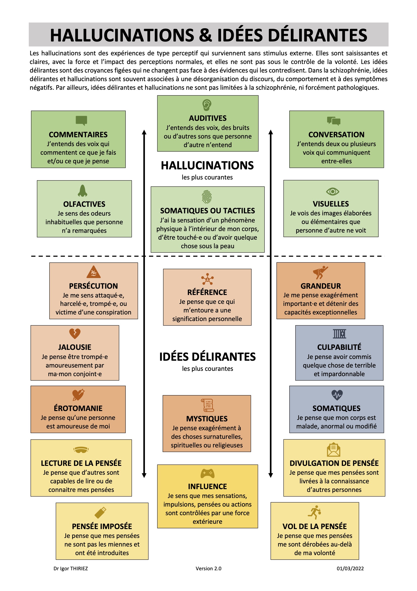 Les hallucinations & idées délirantes